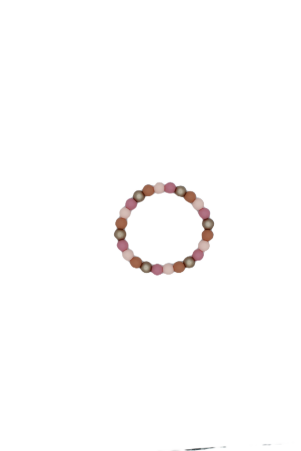 Handgemaakte armband met siliconen kralen: stijlvol, praktisch en comfortabel om te dragen. Uniek en persoonlijk!