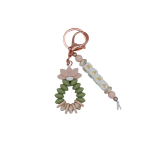 Sleutelhanger Mama Roze Groen