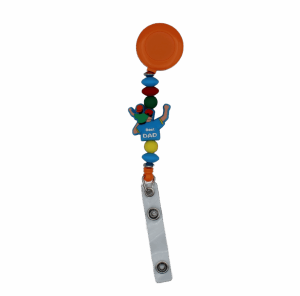 Stijlvolle en handgemaakte badgehouders met siliconen kralen. Ideaal voor werk, school of events. Stevig, veilig en helemaal uniek!