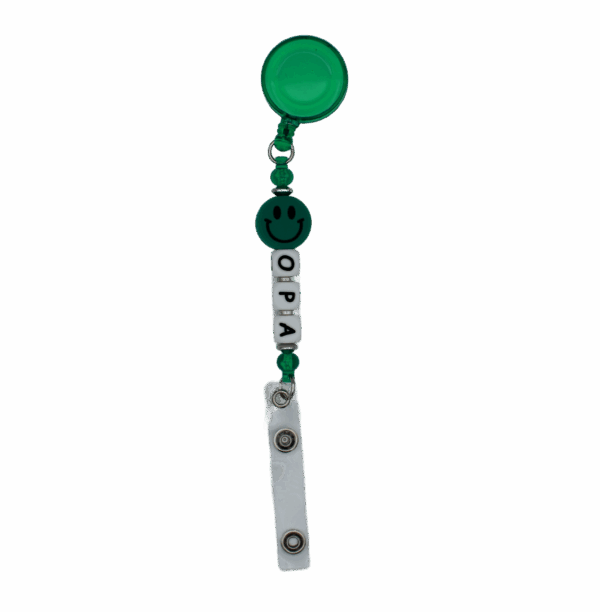 Stijlvolle en handgemaakte badgehouders met siliconen kralen. Ideaal voor werk, school of events. Stevig, veilig en helemaal uniek!