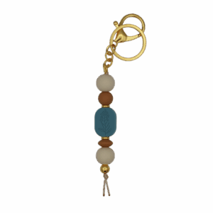 Sleutelhanger Blauw Wit