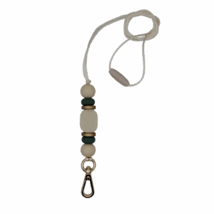 Keycord Beige Groen Goud