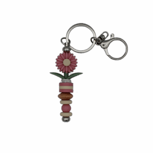 Sleutelhanger Bloem Roze