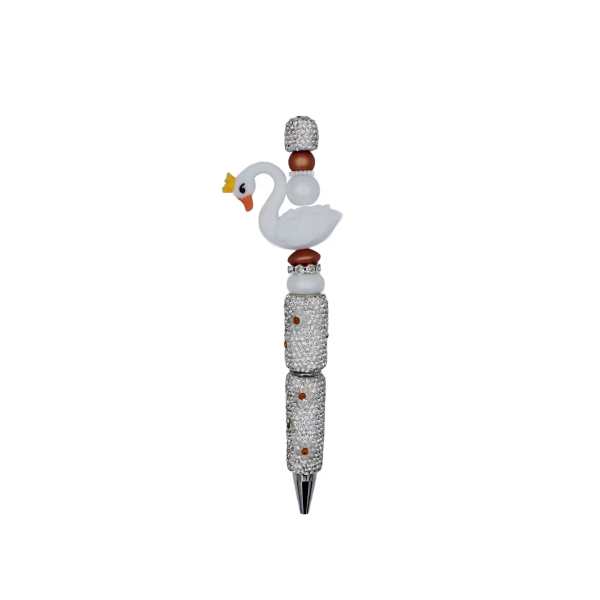 Unieke handgemaakte pen met siliconen kralen. Kleurrijk, herbruikbaar en ideaal als origineel cadeau of voor eigen gebruik. Inclusief extra navulling!