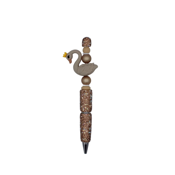 Unieke handgemaakte pen met siliconen kralen. Kleurrijk, herbruikbaar en ideaal als origineel cadeau of voor eigen gebruik. Inclusief extra navulling!