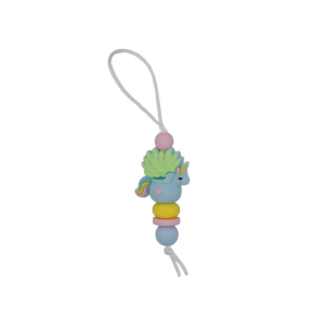 Zipper Charm Eenhoorn Blauw