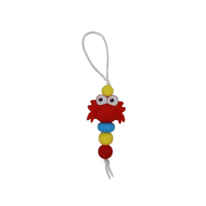 Zipper Charm Krab Rood