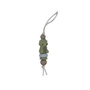Zipper Charm Dino Groen