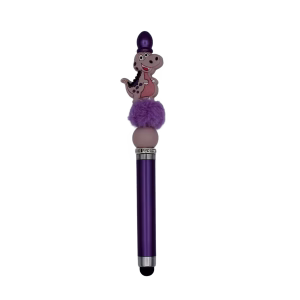 Stylus + Pen 2 in 1 - Dino Paars