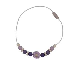 Ketting Bloem Paars