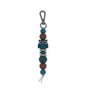 Tashanger / Sleutelhanger Uiltje Artic Blauw Creme